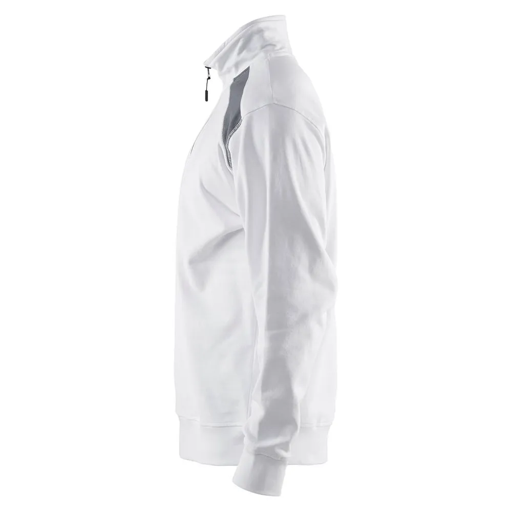 Bl&#xE5;kl&#xE4;der&#x20;3353-1158&#x20;Sweatshirt&#x20;Half-Zip&#x20;-&#x20;White&#x2F;Grey