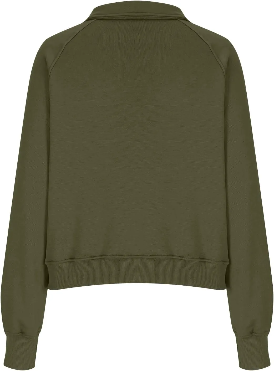 Cropped Sweatshirts for Women Half Zip Preppy Sweatshirt Fleece Lightweight Sweatshirts with Pockets Batwing Sweaters