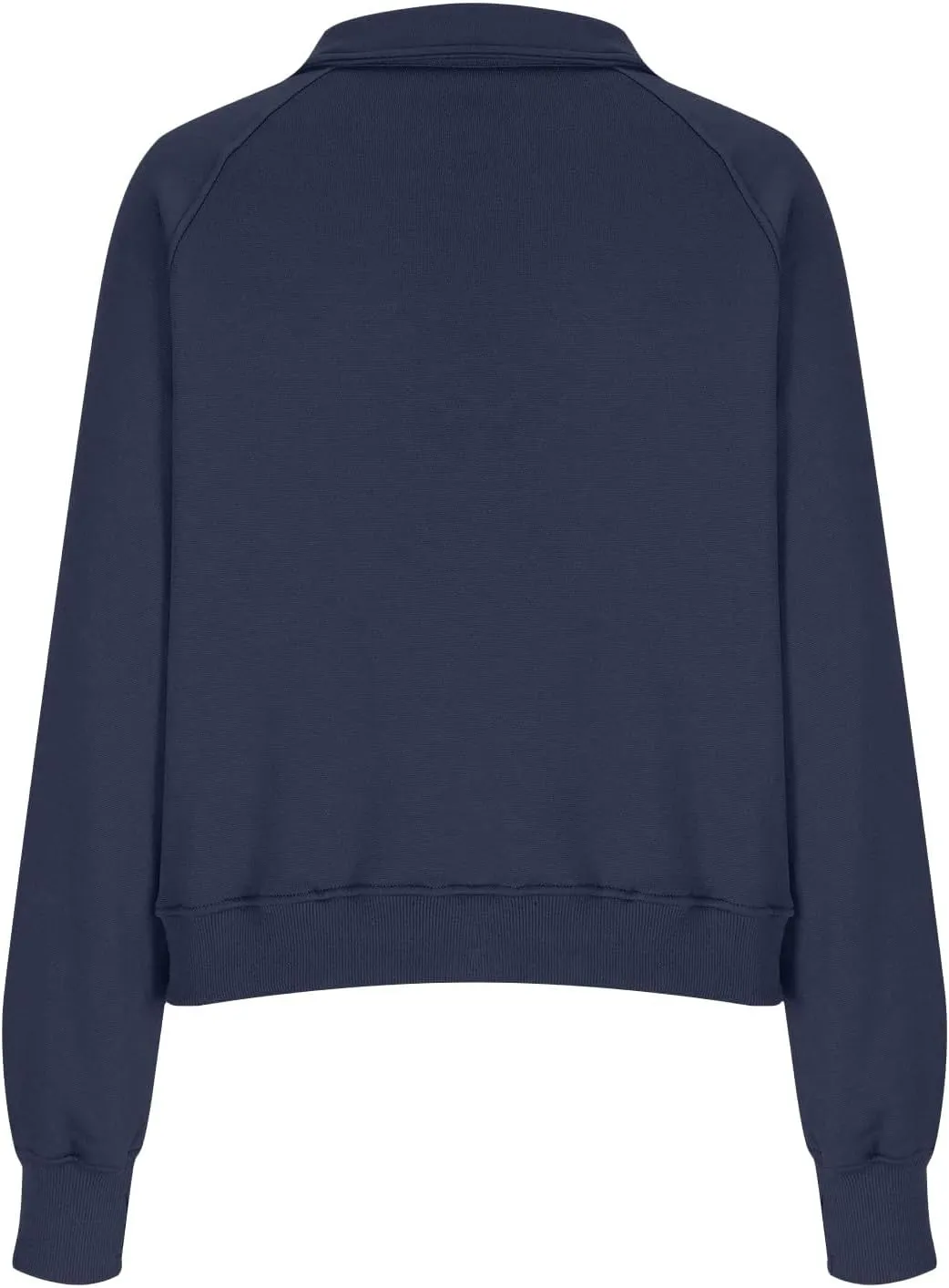 Cropped Sweatshirts for Women Half Zip Preppy Sweatshirt Fleece Lightweight Sweatshirts with Pockets Batwing Sweaters