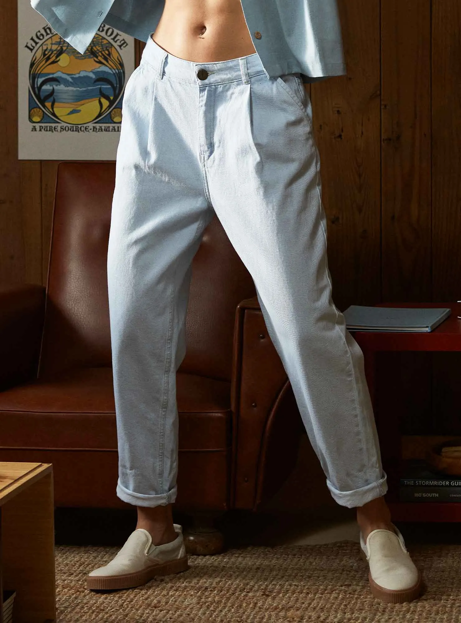 DENIM TROUSERS