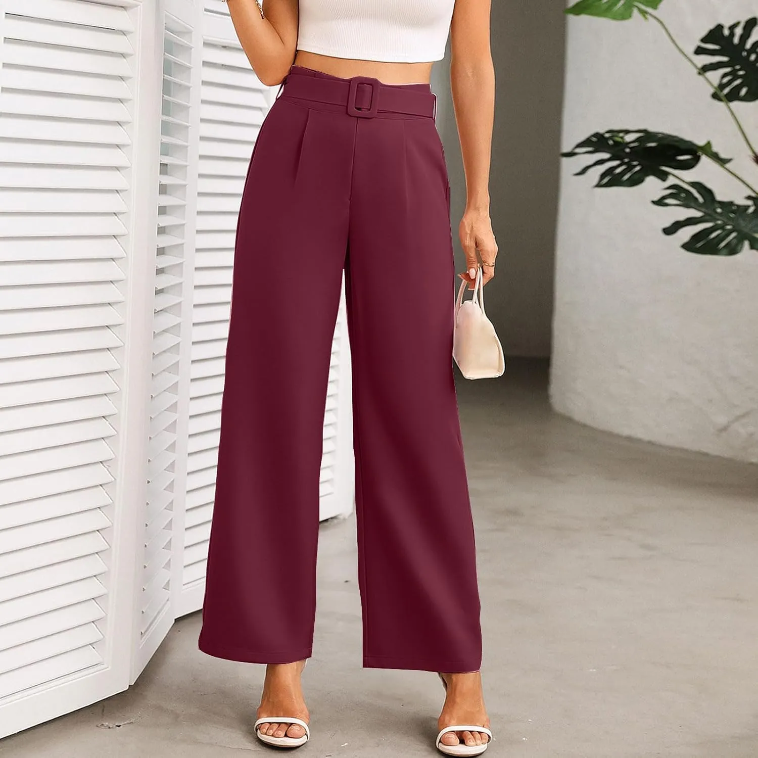 for Women Winter Fall Slim Tunic Work Elegant High Cut Basic Long Leg Pants Blazers Outfits Women 2025 Trendy