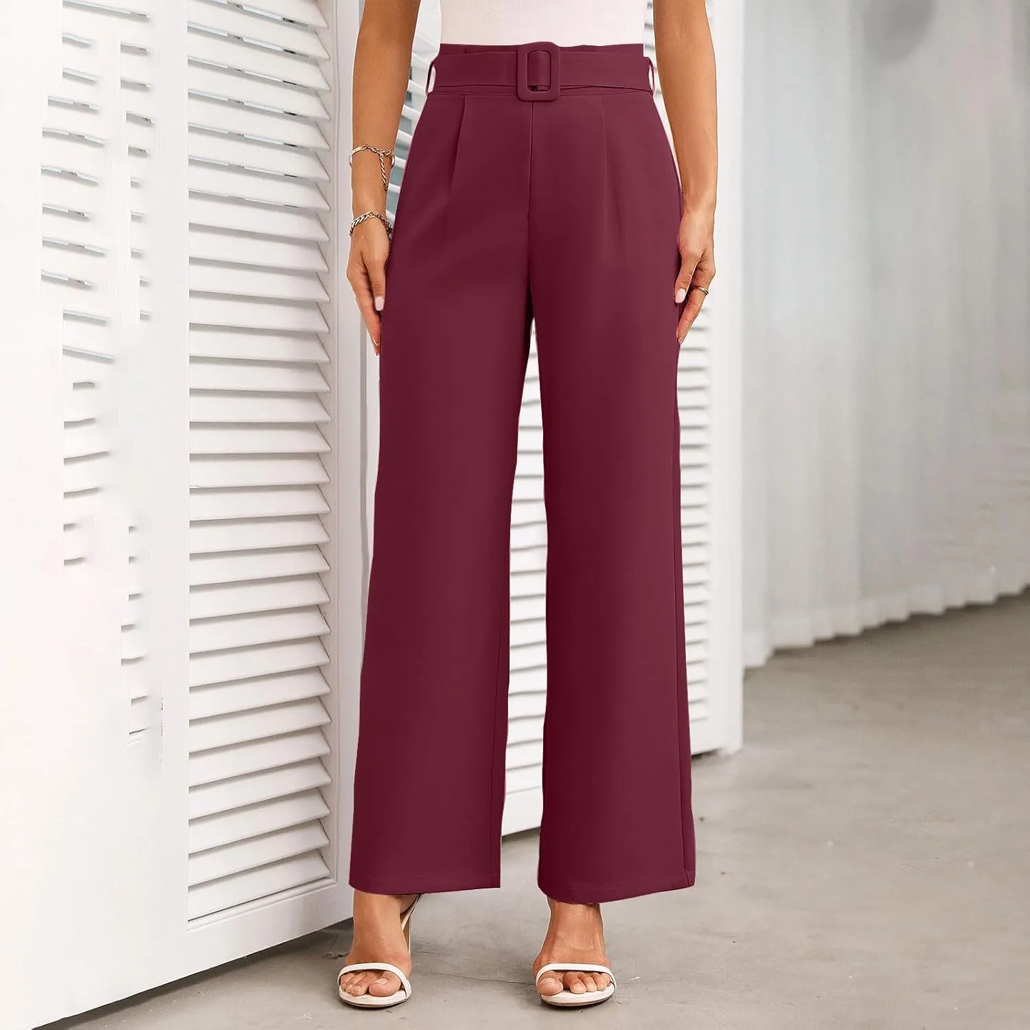 for Women Winter Fall Slim Tunic Work Elegant High Cut Basic Long Leg Pants Blazers Outfits Women 2025 Trendy