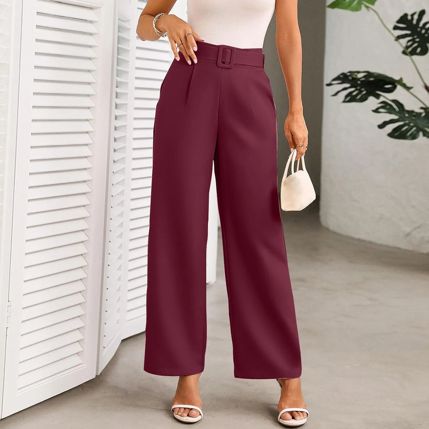 for Women Winter Fall Slim Tunic Work Elegant High Cut Basic Long Leg Pants Blazers Outfits Women 2025 Trendy