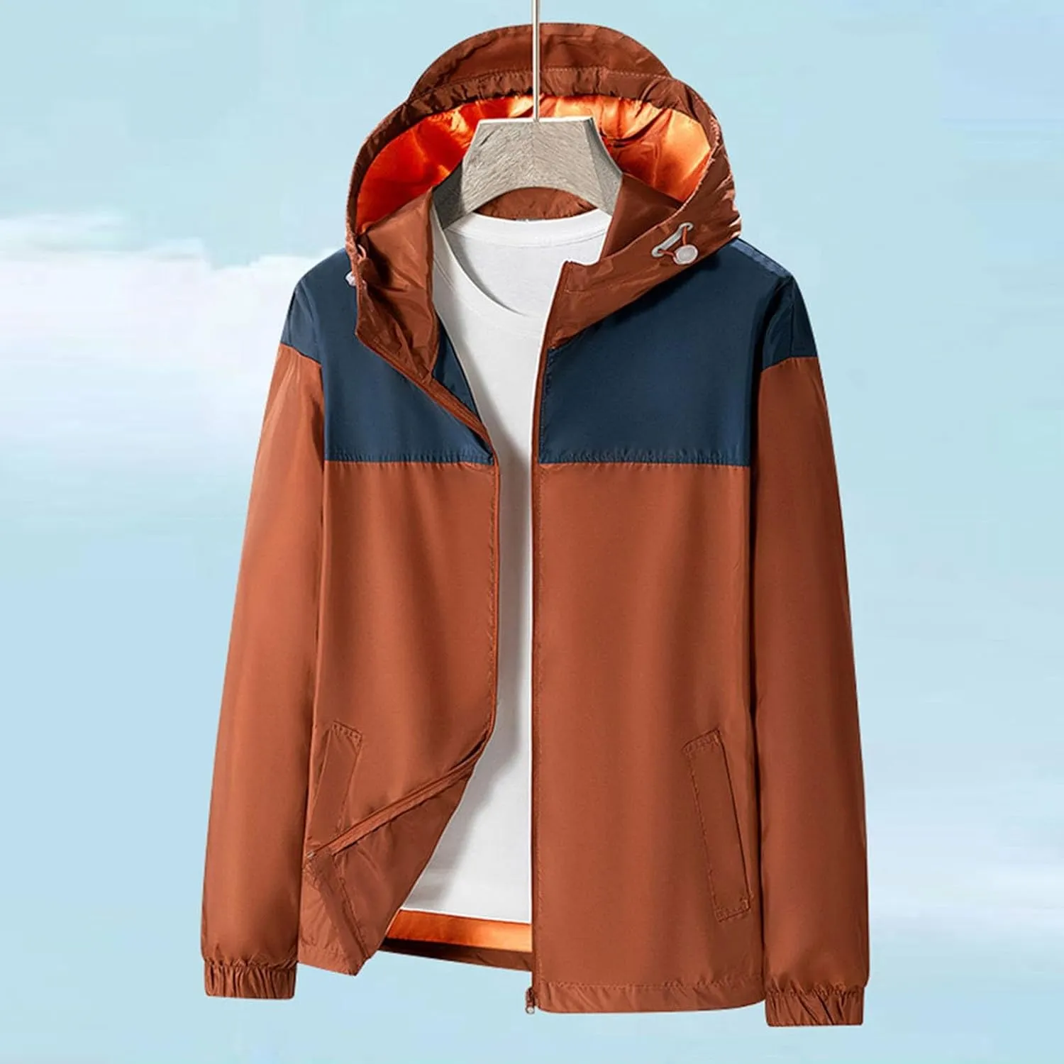 Hooded Sunscreen Jacket for Women Men Unisex Long Sleeve Protective Outdoor Breathable Versatile Trendy Sport Coat