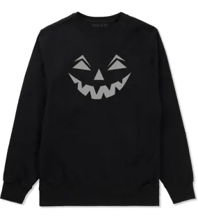 Jack-o-lantern Pumpkin Face Halloween Crewneck Sweatshirt