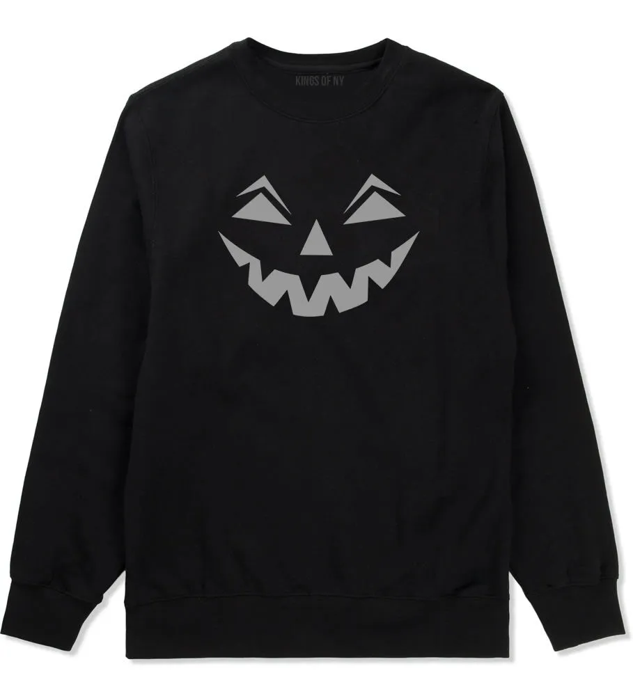 Jack-o-lantern Pumpkin Face Halloween Crewneck Sweatshirt