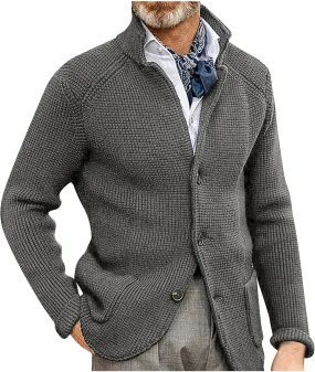 Jackets for Men Autumn and Winter Men's Fashion Loose Cardigan Warm Lapel Jacket Sweaters Jackets