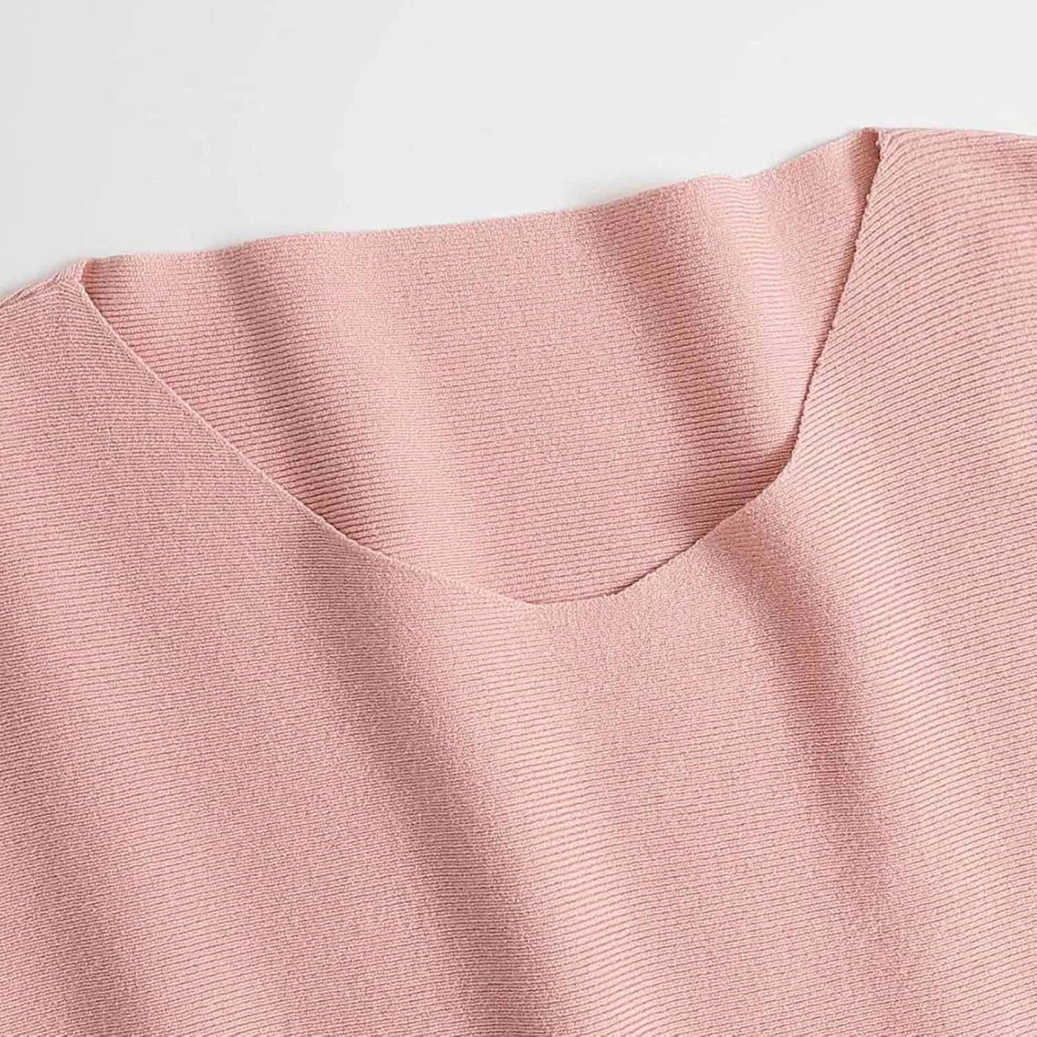 Knemksplanet Women Sweaters Boat Neck Batwing Sleeves Slouchy Knitted Sweaters Casual Pullovers Tops for Women
