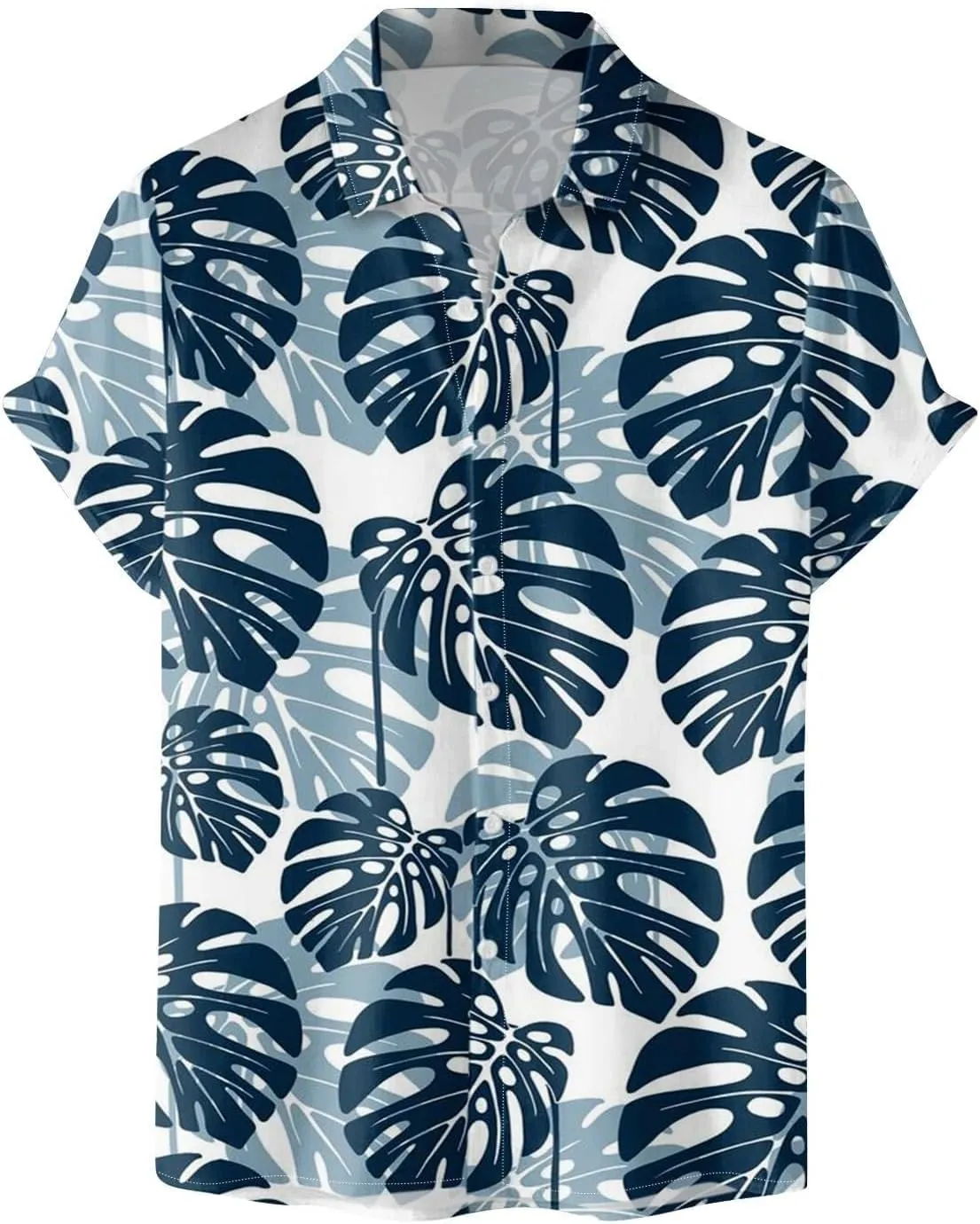 Mens 2024 Hawaiian Tropical Shirts Short Sleeve Casual Button Down Floral Summer Beach Shirts Holiday Floral Shirts