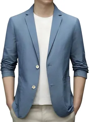 Men's Casual Blazer Suit Jackets, 2 Button Lightweight Sport Coats, Elegant Jackets, Blazers for Men Fashion