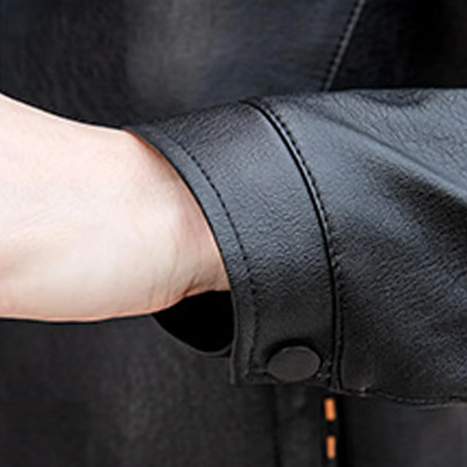 Mens Sherpa Lined Jackets Full-Zip Fur Motorcycle Bomber Jacket Winter Warm Fuzzy Coats Winter Lapel Collar Outwear
