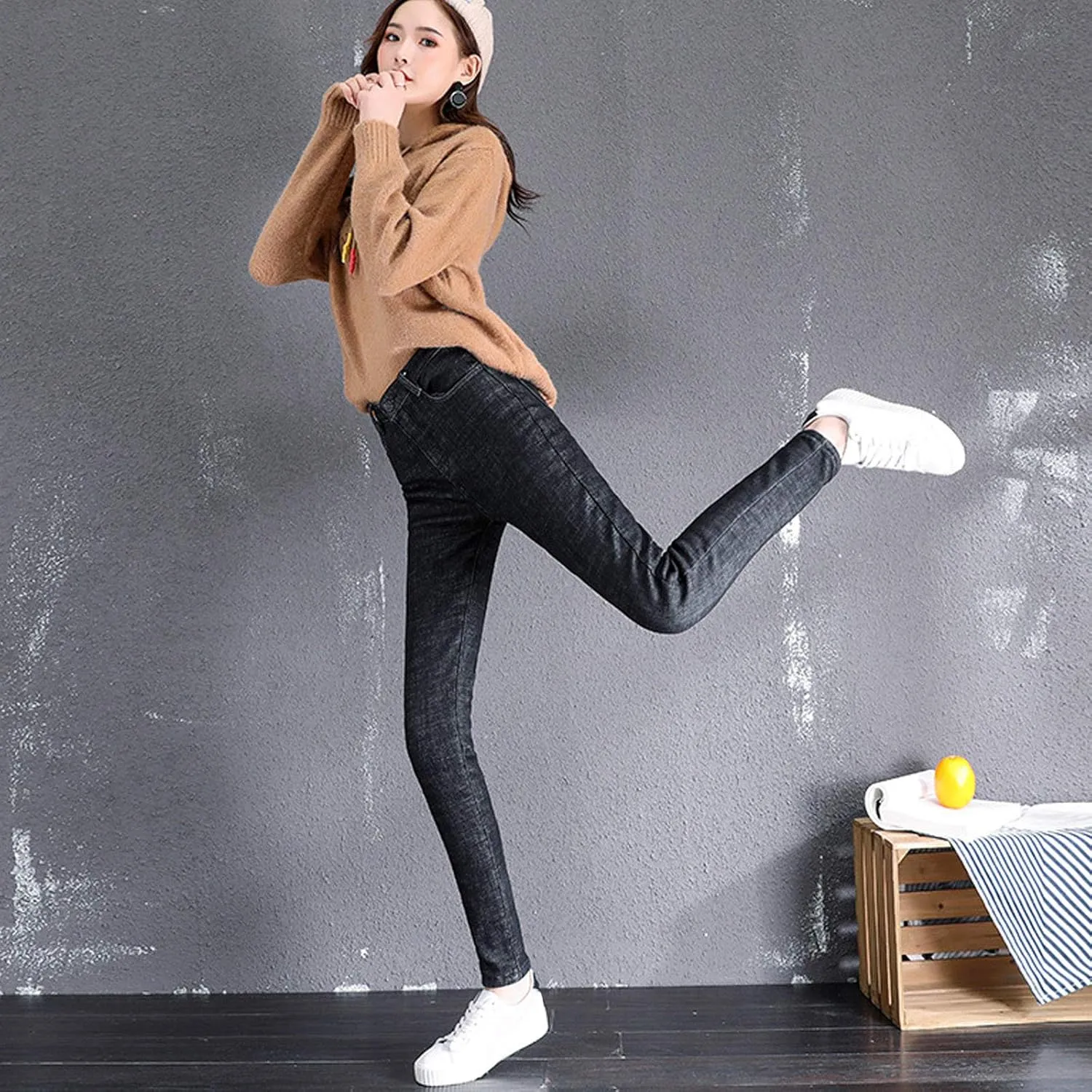 Skinny Jeans for Women Slim Fit Jeans High Waisted Plus Size Jeans Stretch Jeggings Butt Lifting Trousers Y2K Denim Jeans