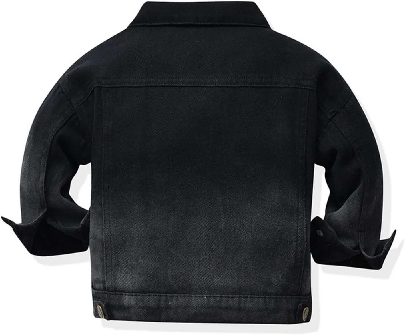 Toddler Baby Boys Girls Denim Jackets Button Down Trucker Jeans Top with Pockets Long Sleeve Jeans